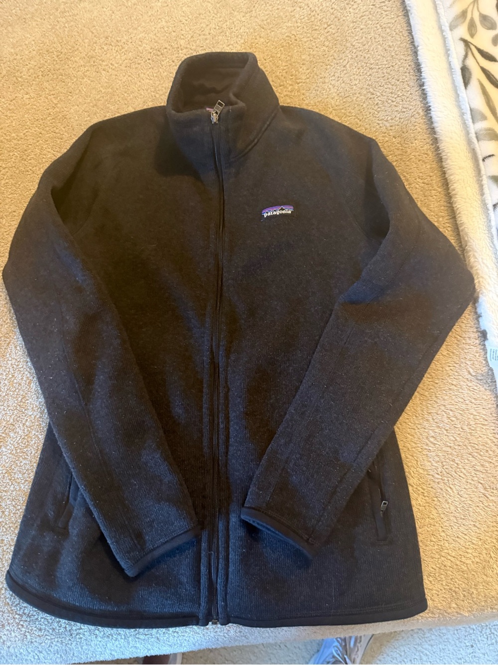 Women’s Patagonia Better Sweater Black Full-Zip Fleece Jacket